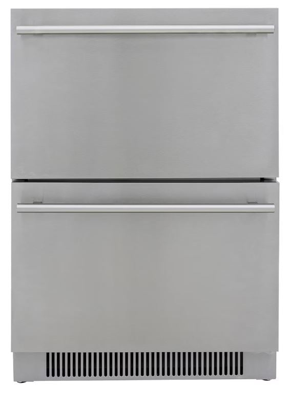 Blaze 24" 5.1 Cu Ft. – Réfrigérateur extérieur à double tiroir en acier inoxydable – BLZ-SSRF-DBDR5.1