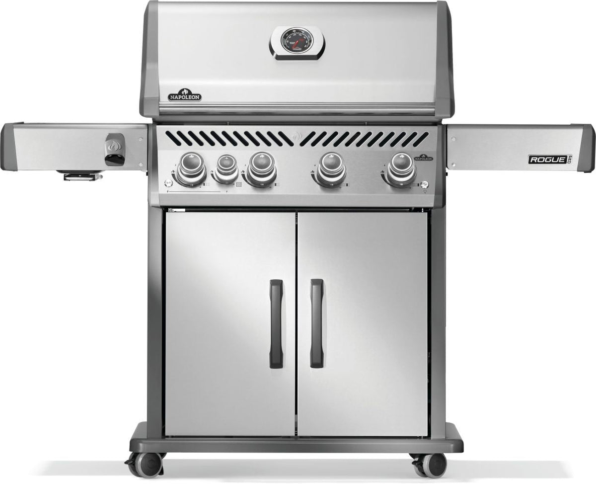 Napoleon Rogue PRO 525 SIB – Barbecue 5 brûleurs avec brûleur latéral infrarouge, Stainless