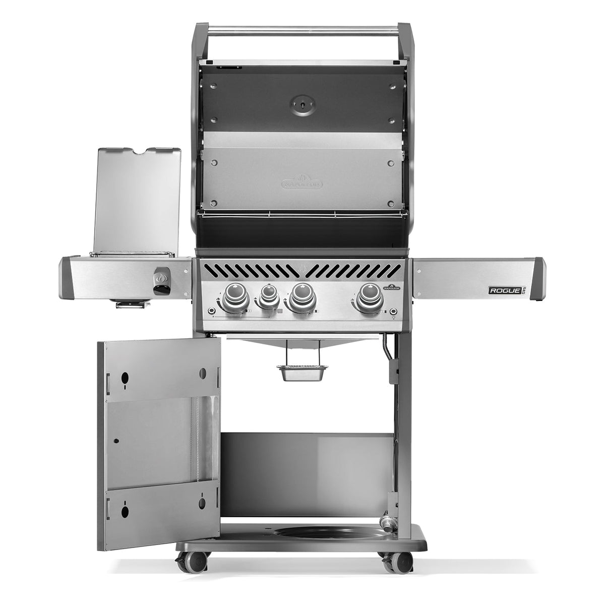 Napoleon Rogue PRO 425 SIB – Barbecue 4 brûleurs avec brûleur latéral infrarouge, Stainless