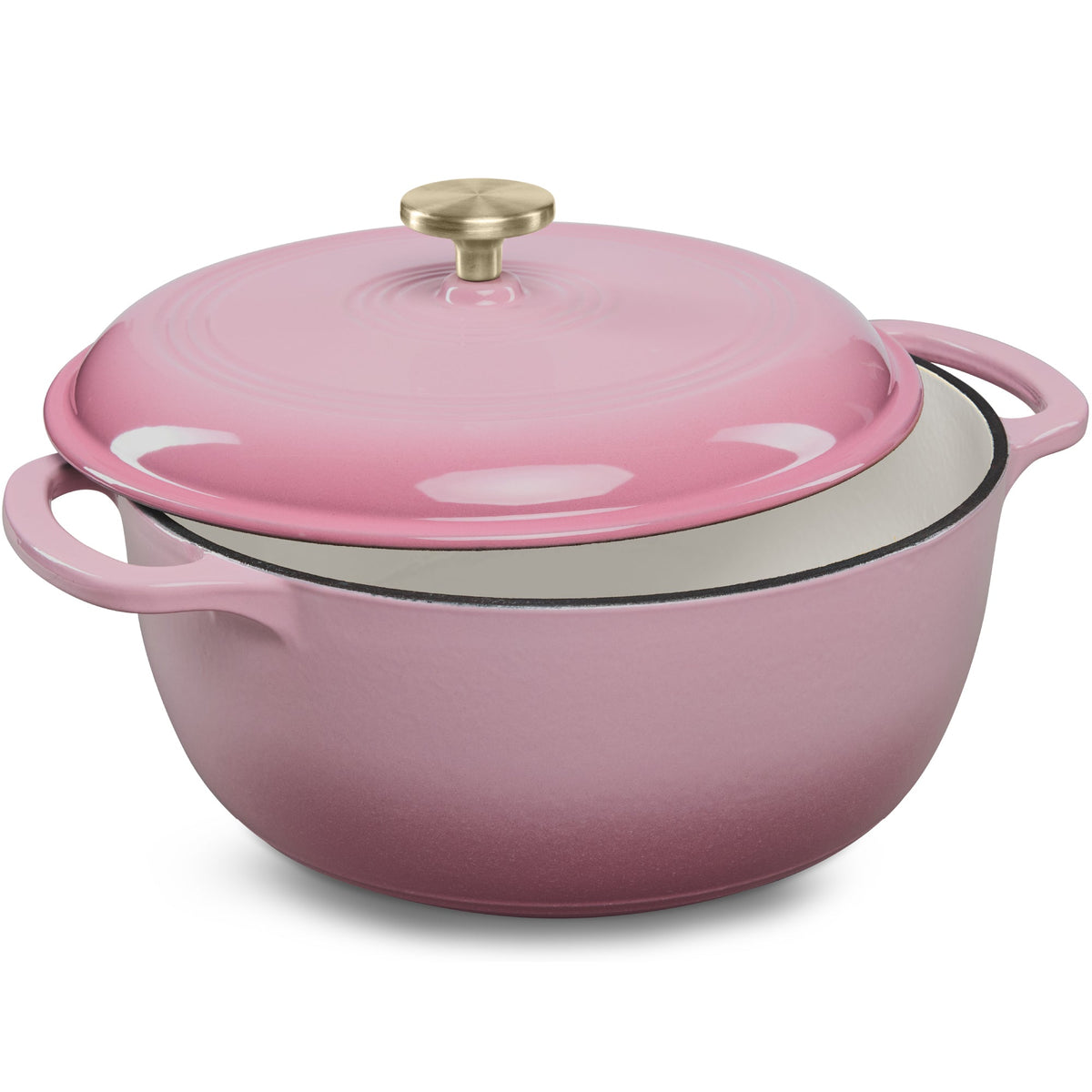Cast-Iron Dutch Oven Kitchen Cookware w/ Enamel, Handles - 6qt - Best Choice Products