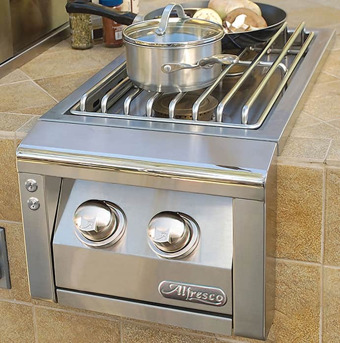 Alfresco – Double brûleur latéral encastrable au gaz propane – AXESB-2-LP