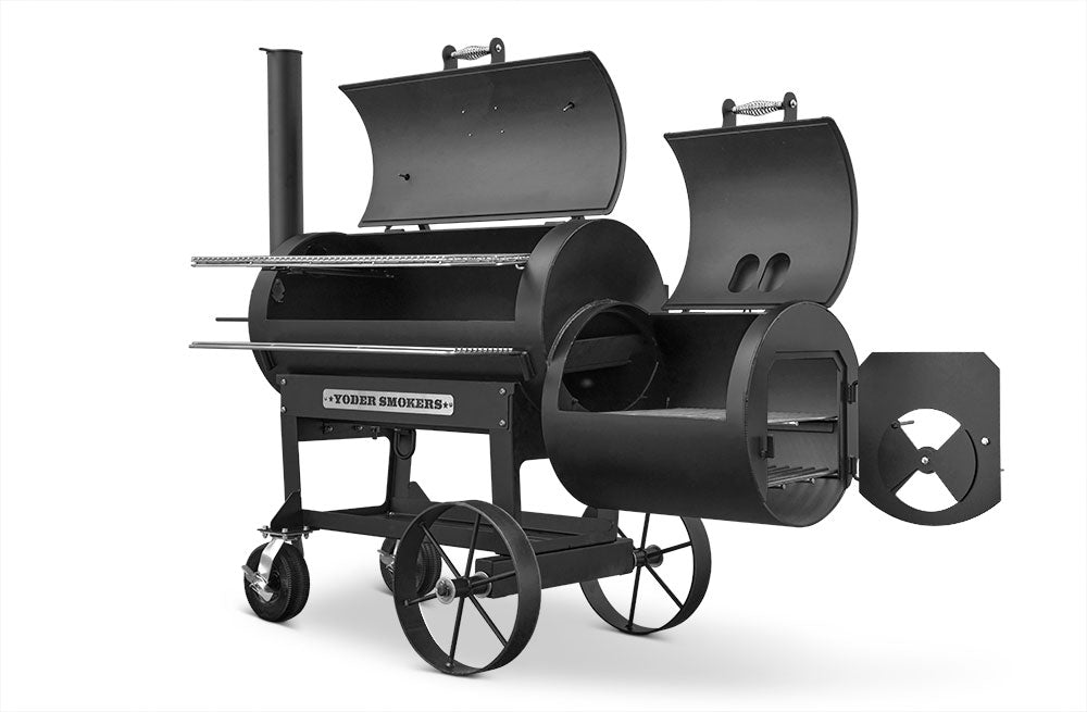 Yoder Smokers Loaded Wichita 20" – Fumoir offset avec roulettes