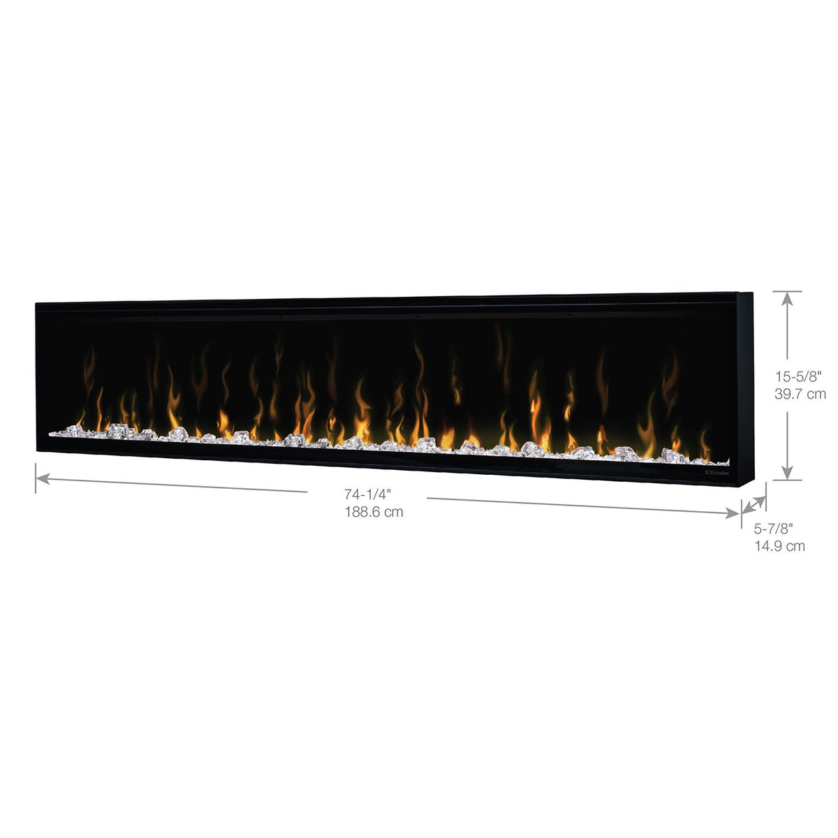 Dimplex IgniteXL 74" – Cheminée électrique linéaire XLF74