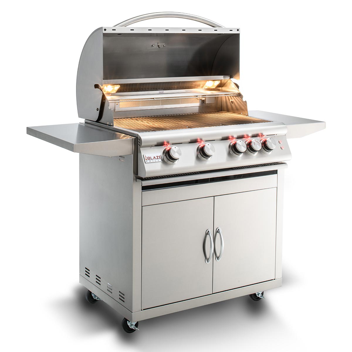 Blaze LTE 32" – Barbecue à gaz encastrable 4 brûleurs avec chariot – BLZ-4LTE2 + BLZ-4-CART-SC