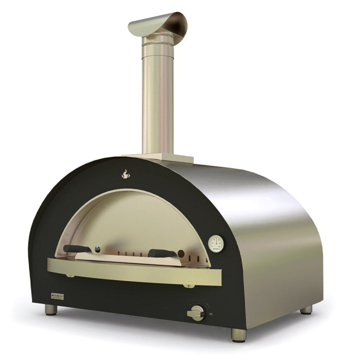 Genio – Four à pizza multi-combustible – Stainless/Black