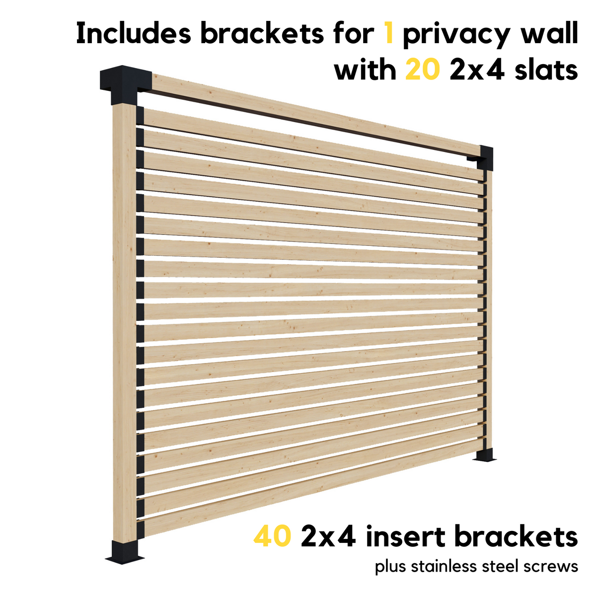Kit pour pergola en acier et bois