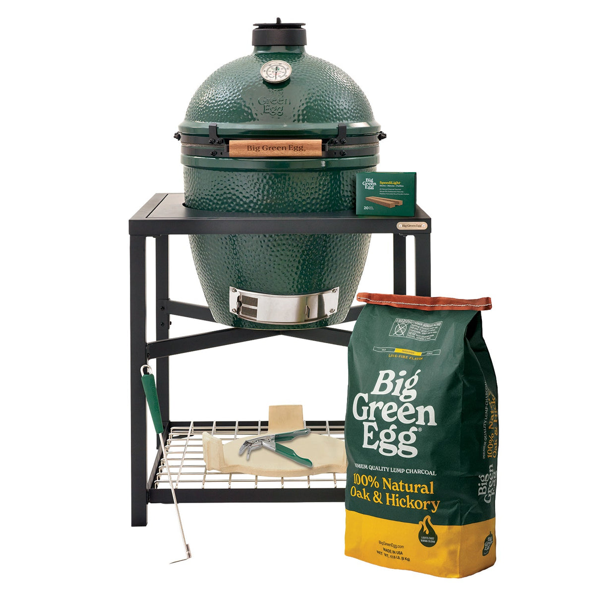 Large Big Green Egg + ensemble Modular Nest