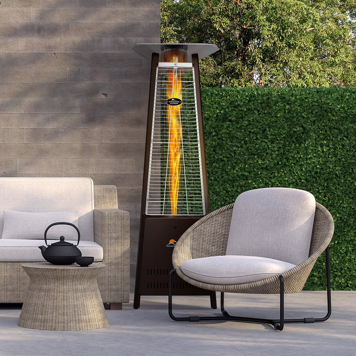 Paragon Outdoor BOOST – Chauffage tour à flamme gaz Hammered Bronze – OH-M642B