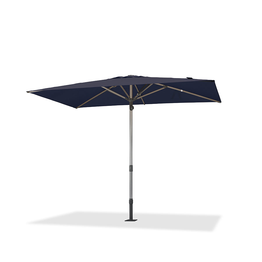 PURPLE LEAF – Parasol de terrasse semi-automatique extra-large Premium, modèle commercial pour jardin, café et hôtel