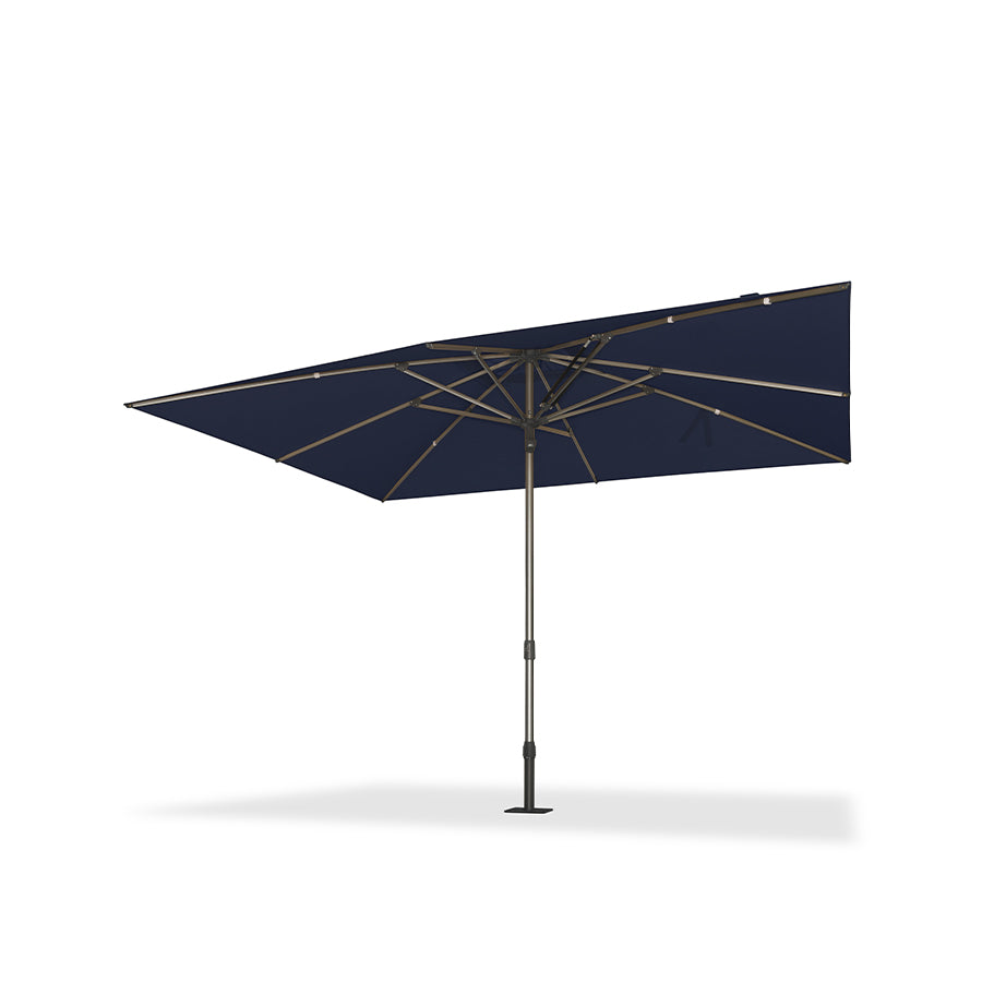 PURPLE LEAF – Parasol de terrasse semi-automatique extra-large Premium, modèle commercial pour jardin, café et hôtel