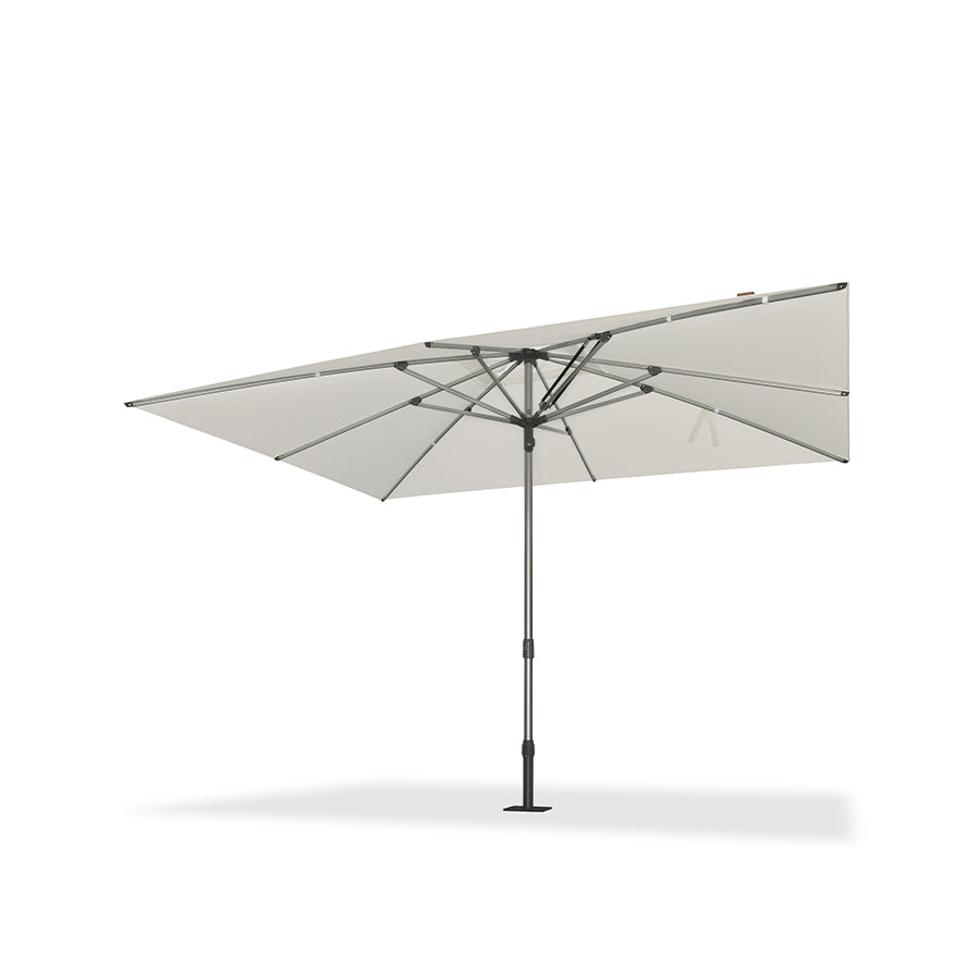 PURPLE LEAF – Parasol de terrasse semi-automatique extra-large Premium, modèle commercial pour jardin, café et hôtel