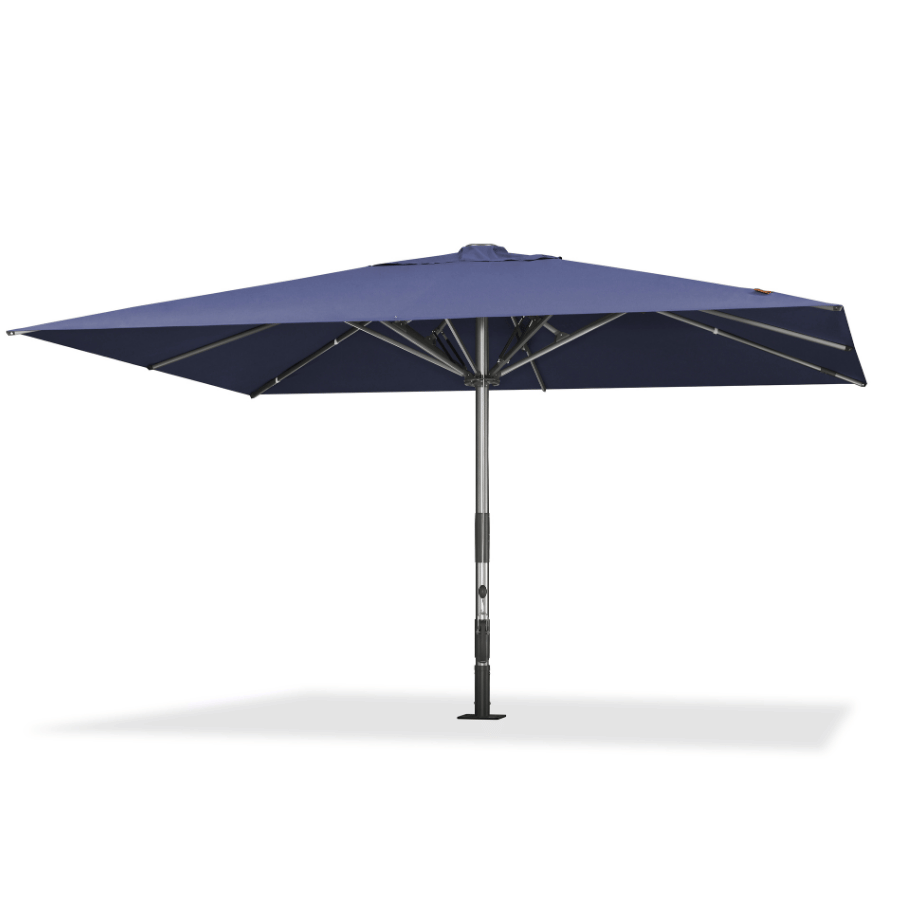 PURPLE LEAF – Parasol de terrasse semi-automatique extra-large Premium, modèle commercial pour jardin, café et hôtel