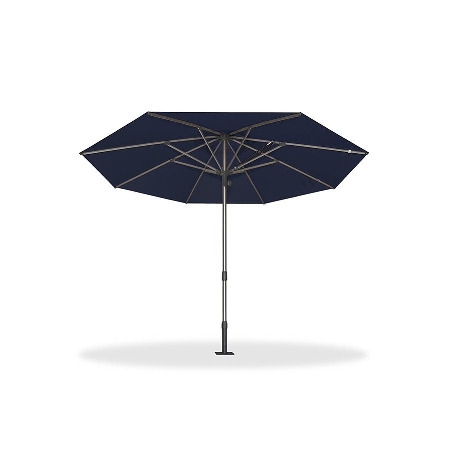 PURPLE LEAF – Parasol de terrasse semi-automatique extra-large Premium, modèle commercial pour jardin, café et hôtel