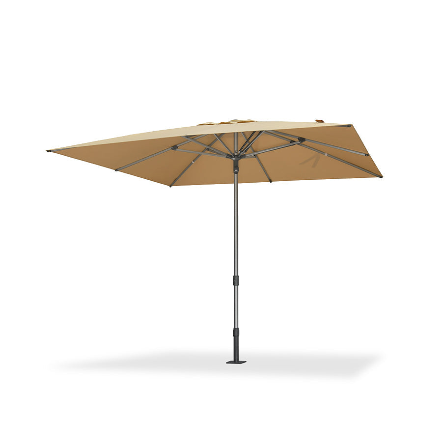 PURPLE LEAF – Parasol de terrasse semi-automatique extra-large Premium, modèle commercial pour jardin, café et hôtel