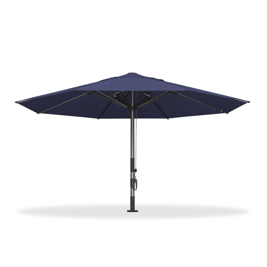 PURPLE LEAF – Parasol de terrasse semi-automatique extra-large Premium, modèle commercial pour jardin, café et hôtel