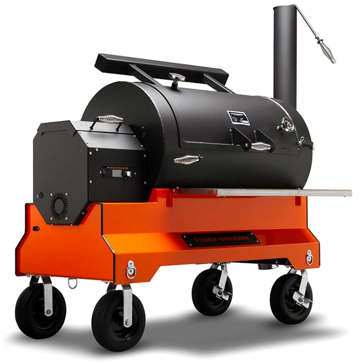 Yoder Smokers YS1500s – Barbecue à granulés Competition Cart (Orange Cart)