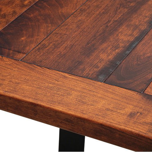 Amish Yorkana – Table à manger de ferme avec plateau épais en planches
