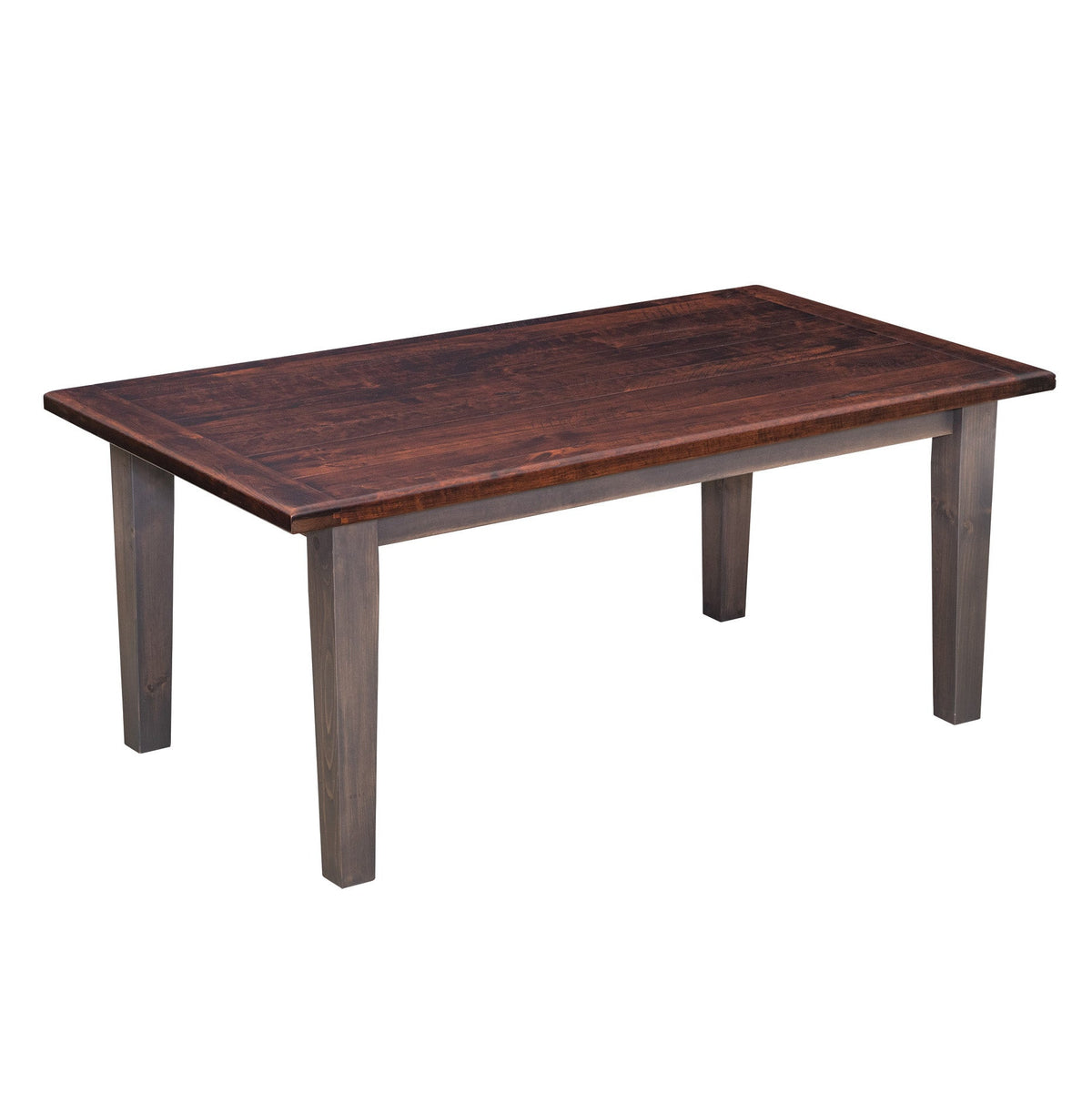 Amish Yorkana – Table à manger de ferme avec plateau épais en planches
