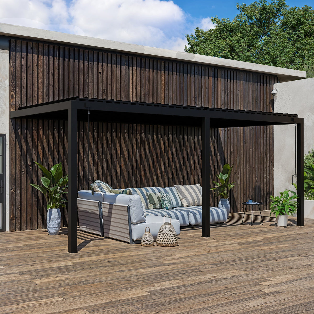 Pergola adossée murale extérieure