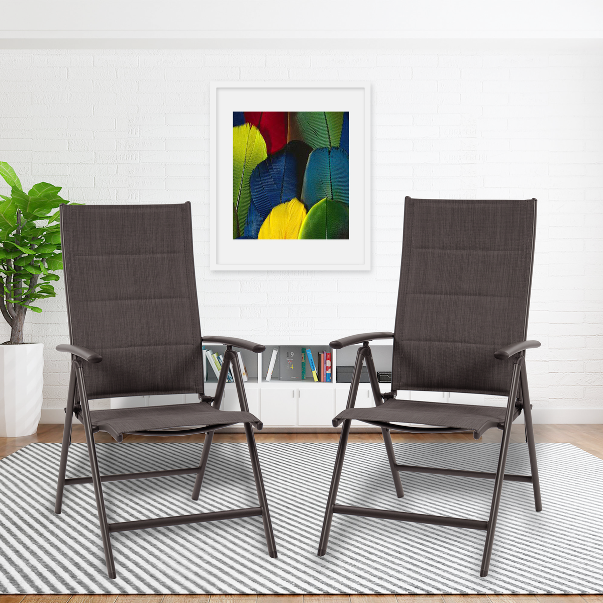 Chaises de jardin pliantes et inclinables