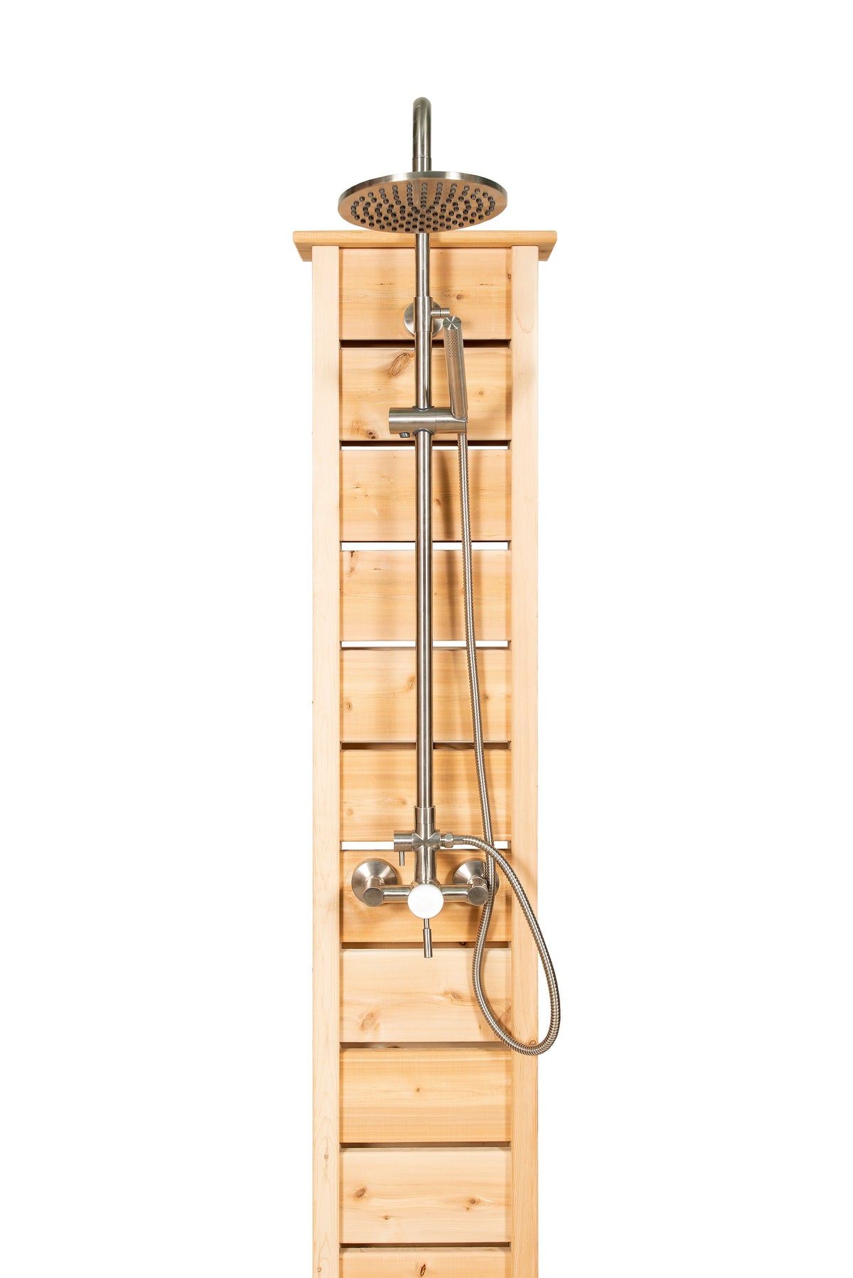 Douche extérieure en cèdre