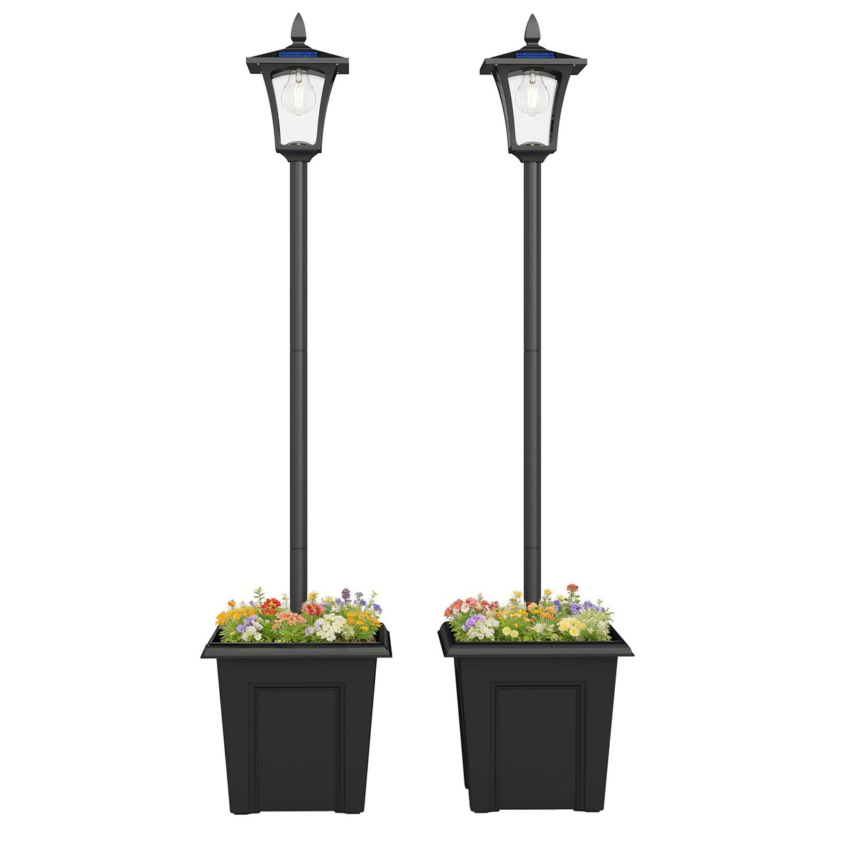 Lampadaires solaires décoratifs pour jardin