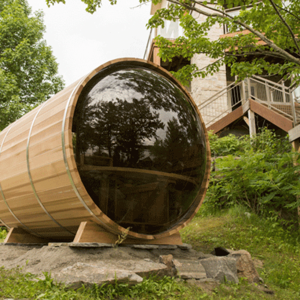 Sauna extérieur en bois