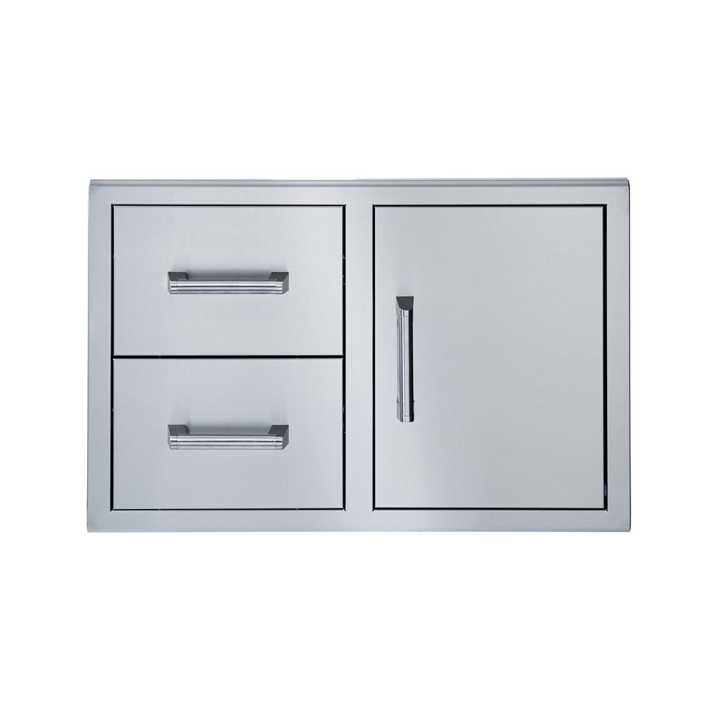 Porte simple avec double tiroir – 34-in. W x 22-in. H