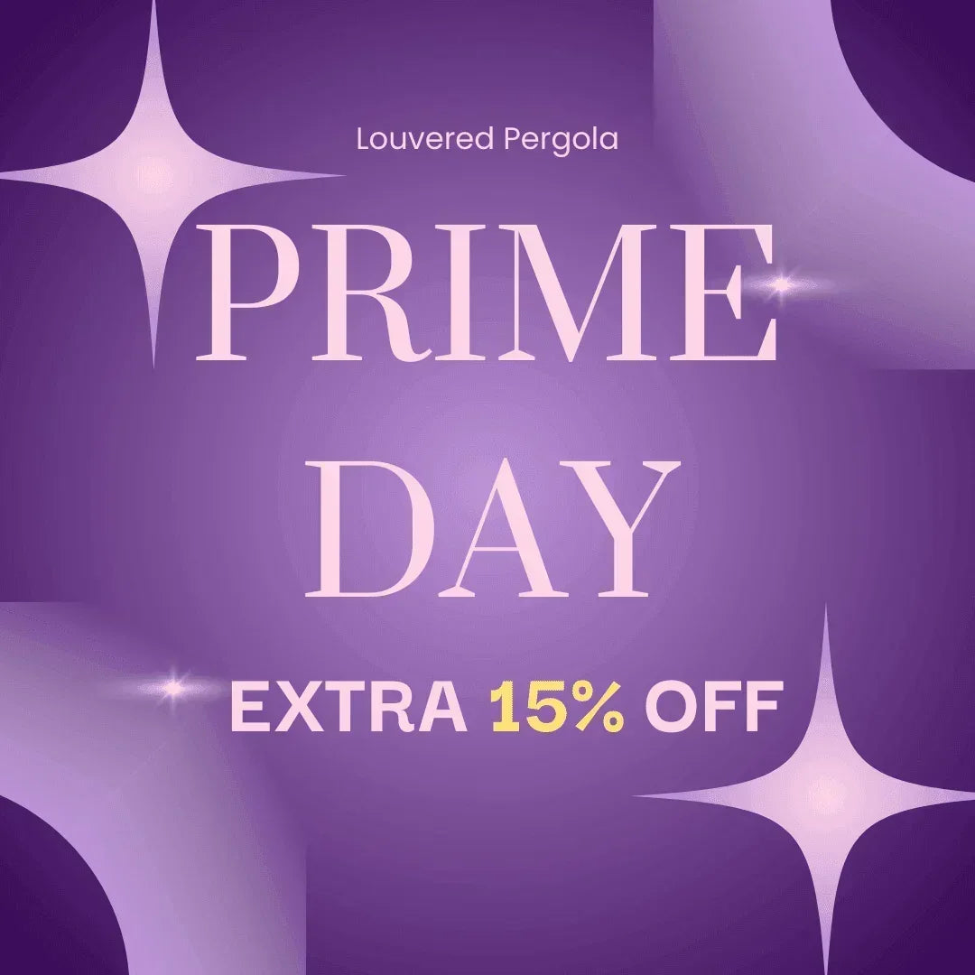 PURPLE LEAF Caesar – Pergola extérieure à lames orientables avec toit rigide réglable, gris