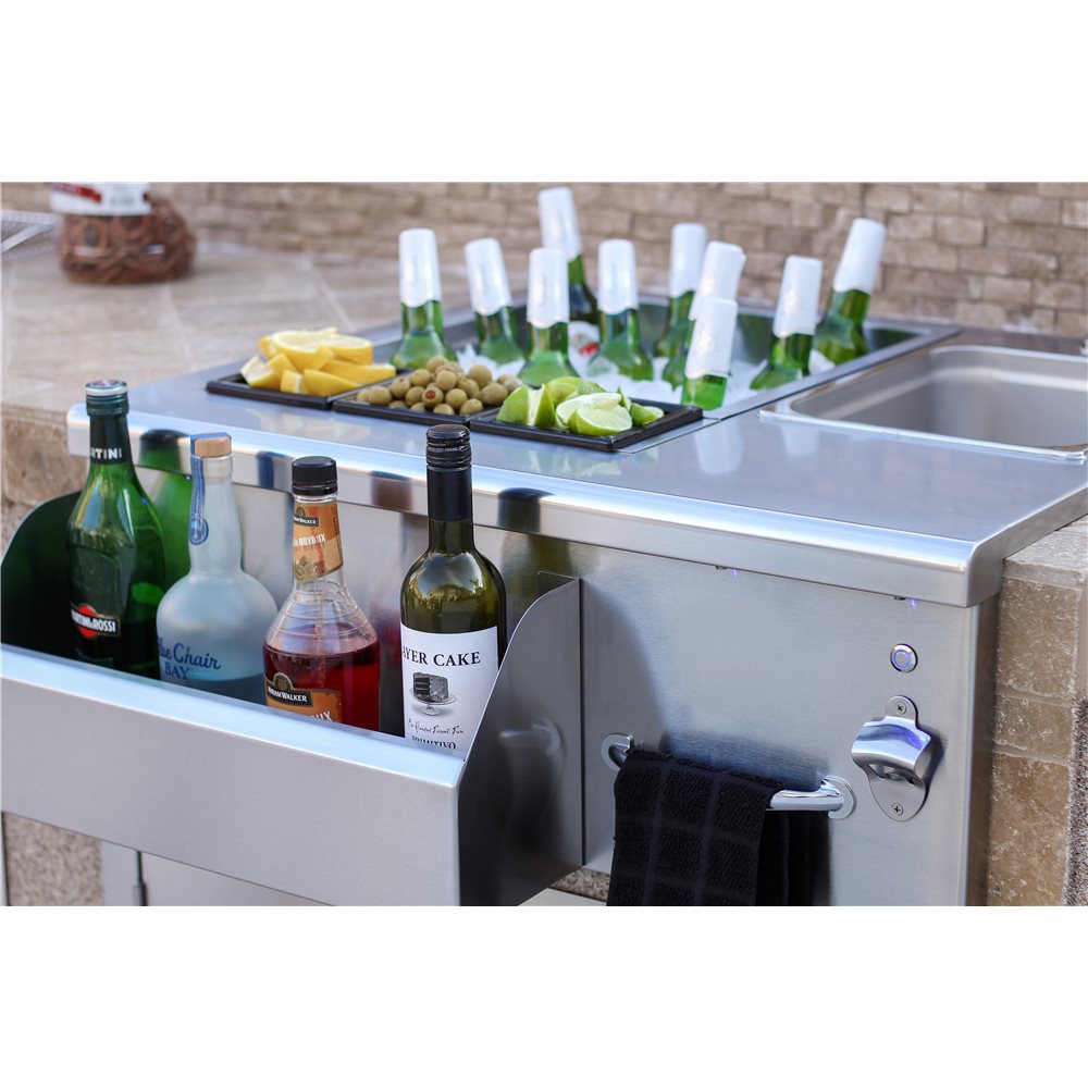 TrueFlame 30" – Station de préparation et boissons éclairée – TF-BC-30L