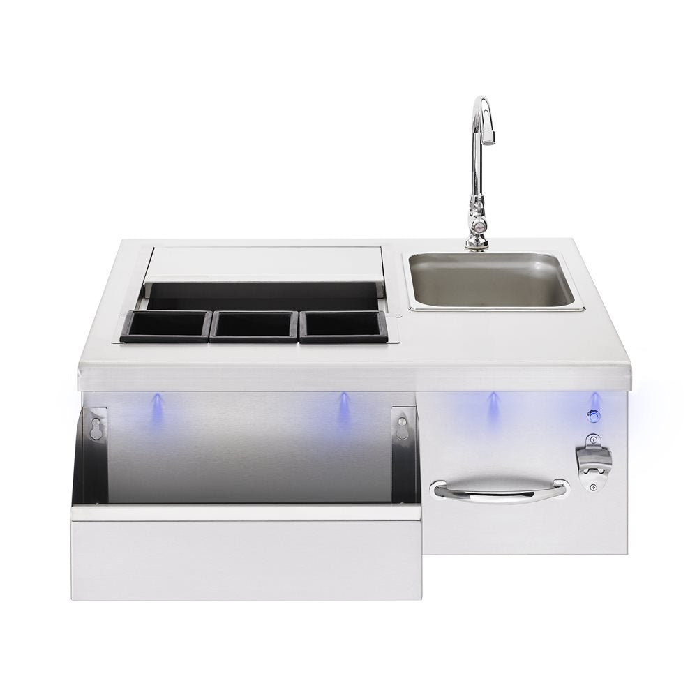 TrueFlame 30" – Station de préparation et boissons éclairée – TF-BC-30L