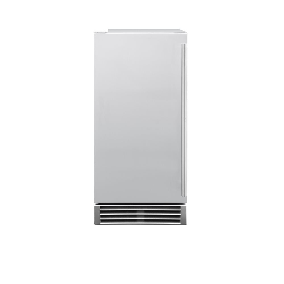 TrueFlame 15" UL – Machine à glaçons homologuée pour l’extérieur avec porte en acier inoxydable – capacité 50 lb.