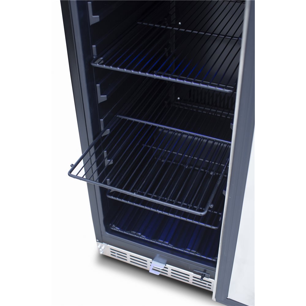 TrueFlame AMD 15" – Réfrigérateur extérieur avec porte en acier inoxydable