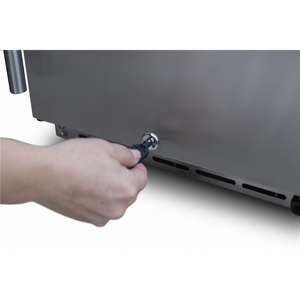 TrueFlame AMD 15" – Réfrigérateur extérieur avec porte en acier inoxydable