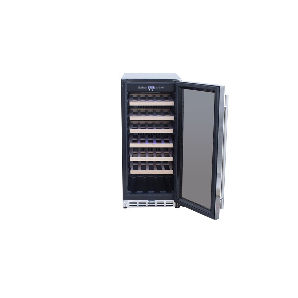 TrueFlame 15" – Réfrigérateur extérieur avec porte vitrée