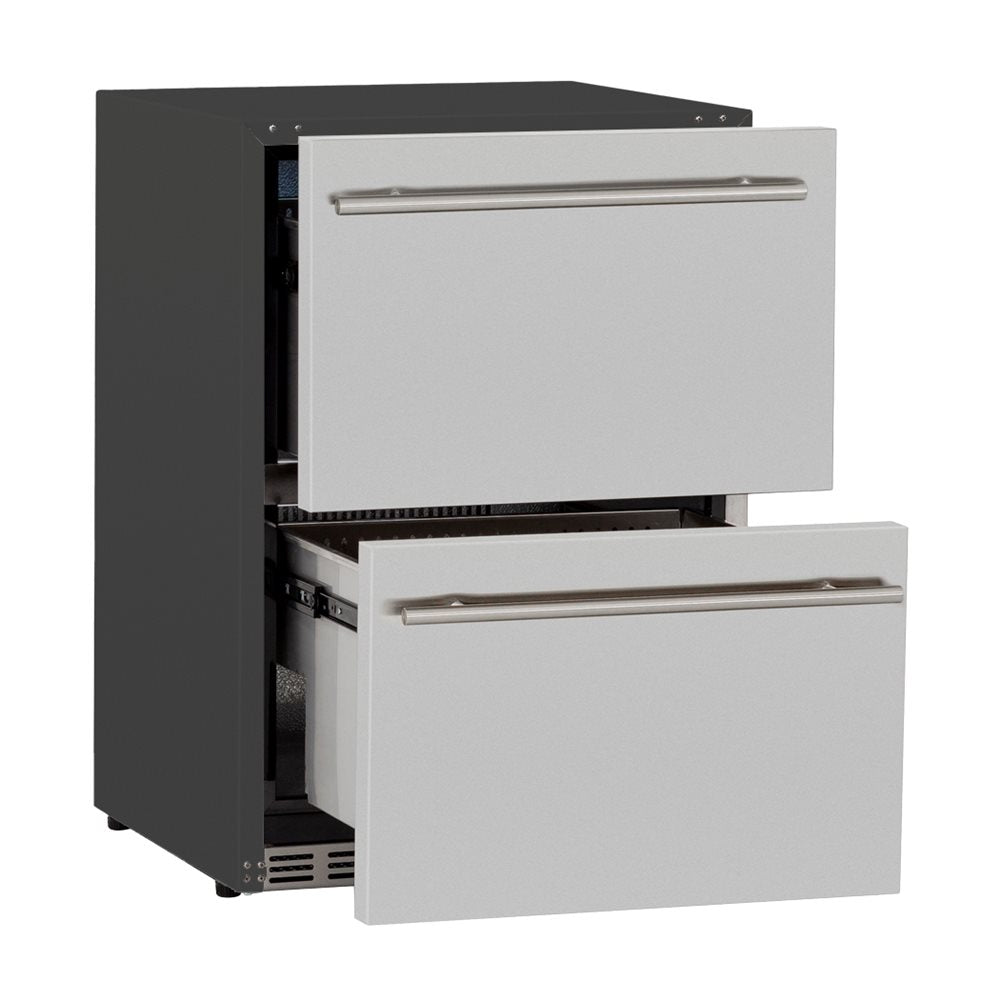 TrueFlame 24" 5.3C Deluxe – Réfrigérateur extérieur à 2 tiroirs