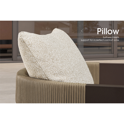 PURPLE LEAF – Lit de repos extérieur large avec coussin et oreiller