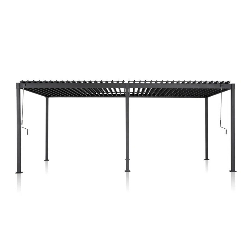 80/88S – Pergola à structure en acier avec toit à lames orientables réglables