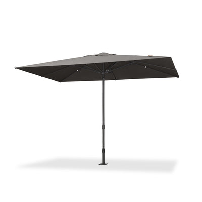 PURPLE LEAF – Parasol de marché haut de gamme renforcé, commercial, hydraulique et semi-automatique pour terrasse