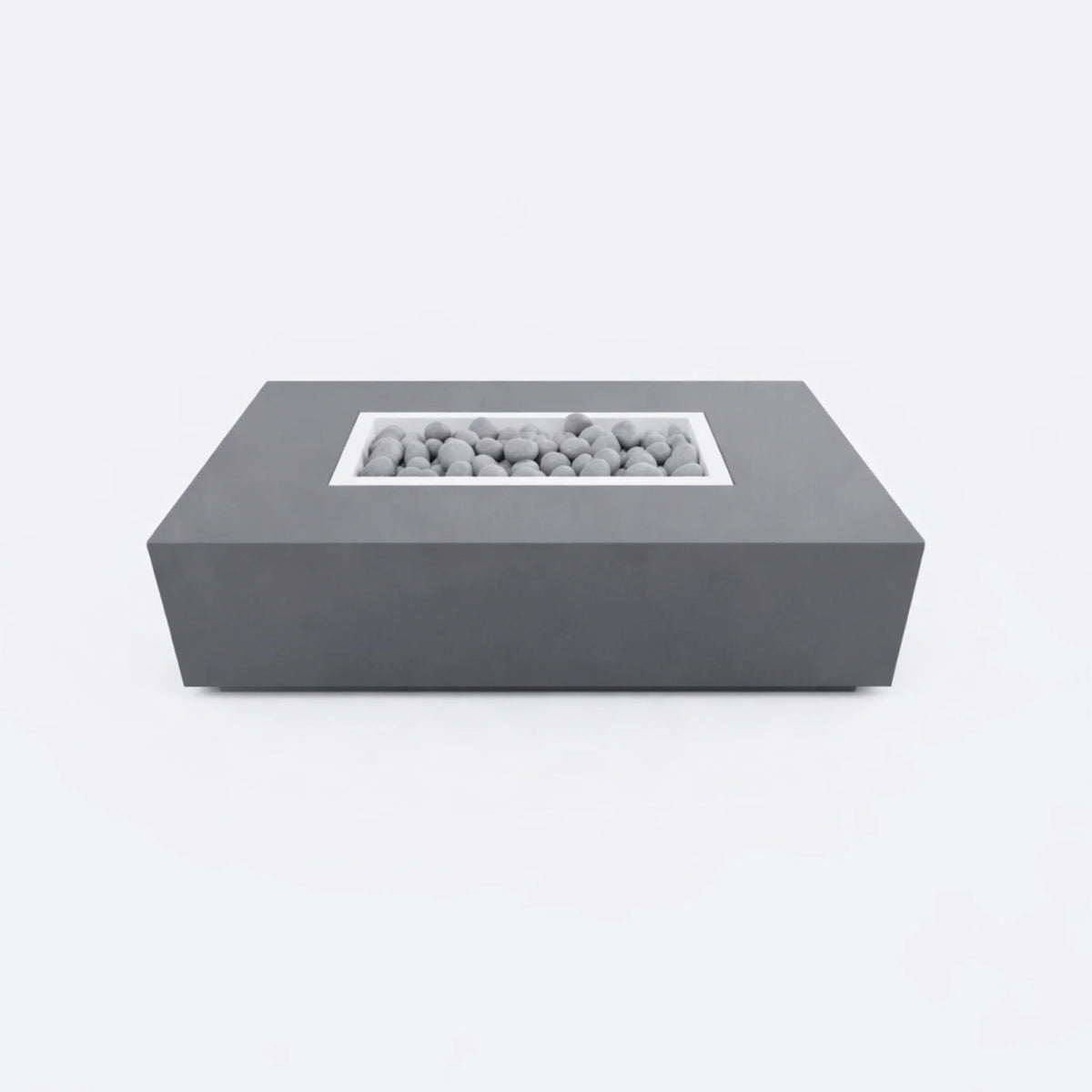 Table brasero rectangulaire en béton