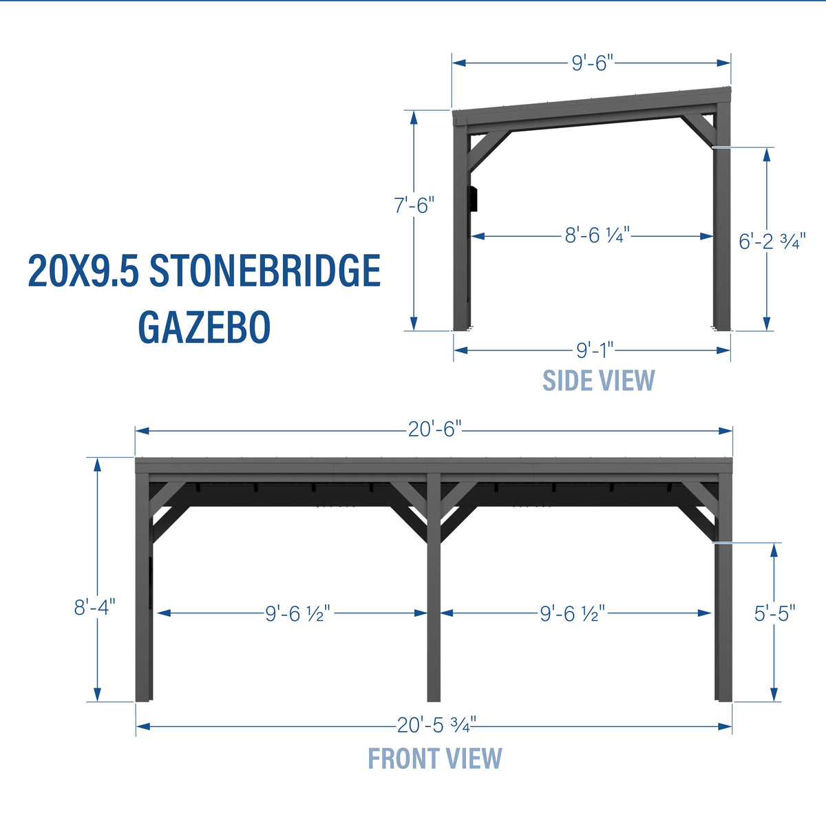 Stonebridge 20x9.5 – Pavillon / abri voiture