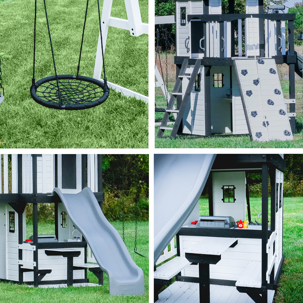 Canyon Creek – Portique de jeux, blanc