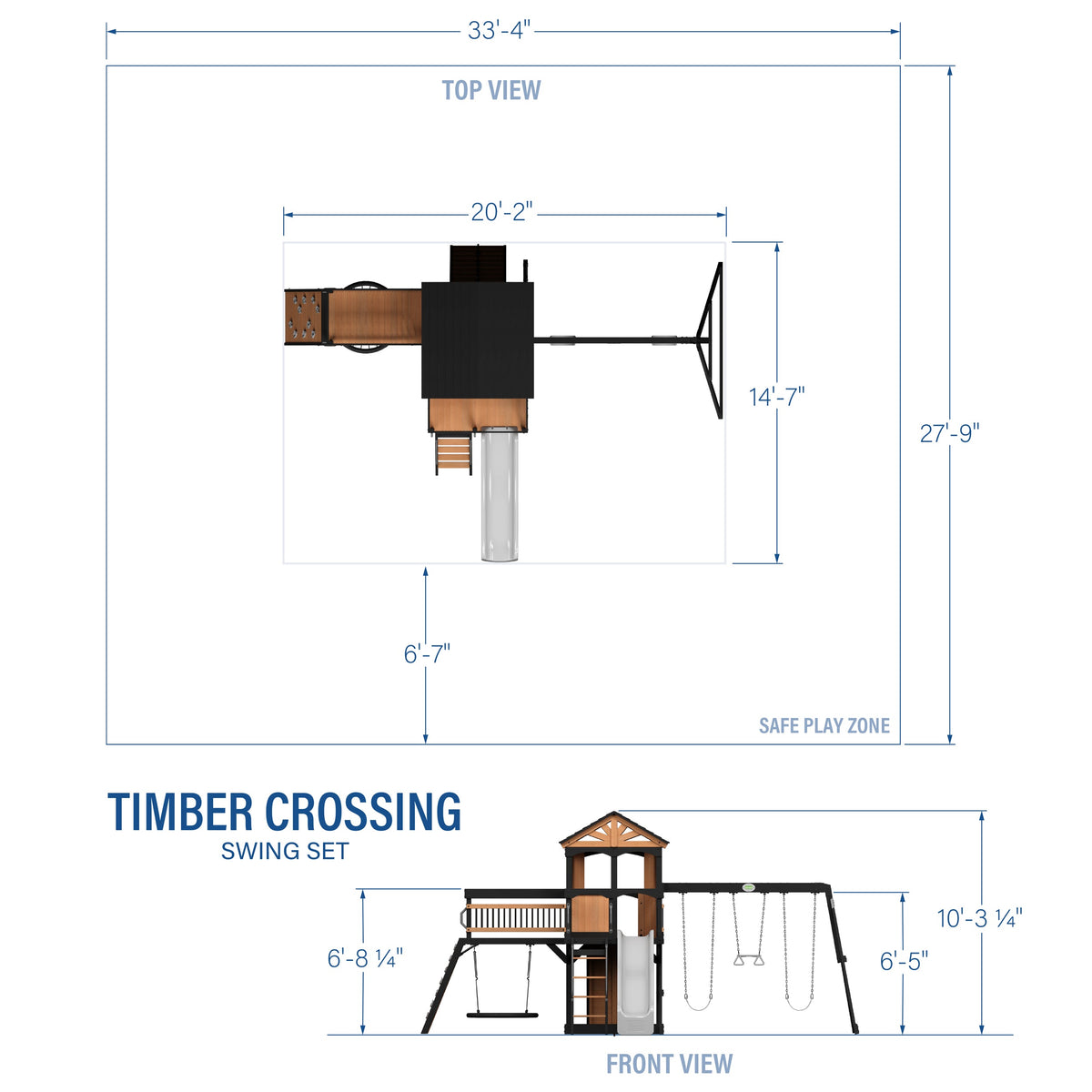 Timber Crossing – Portique de jeux
