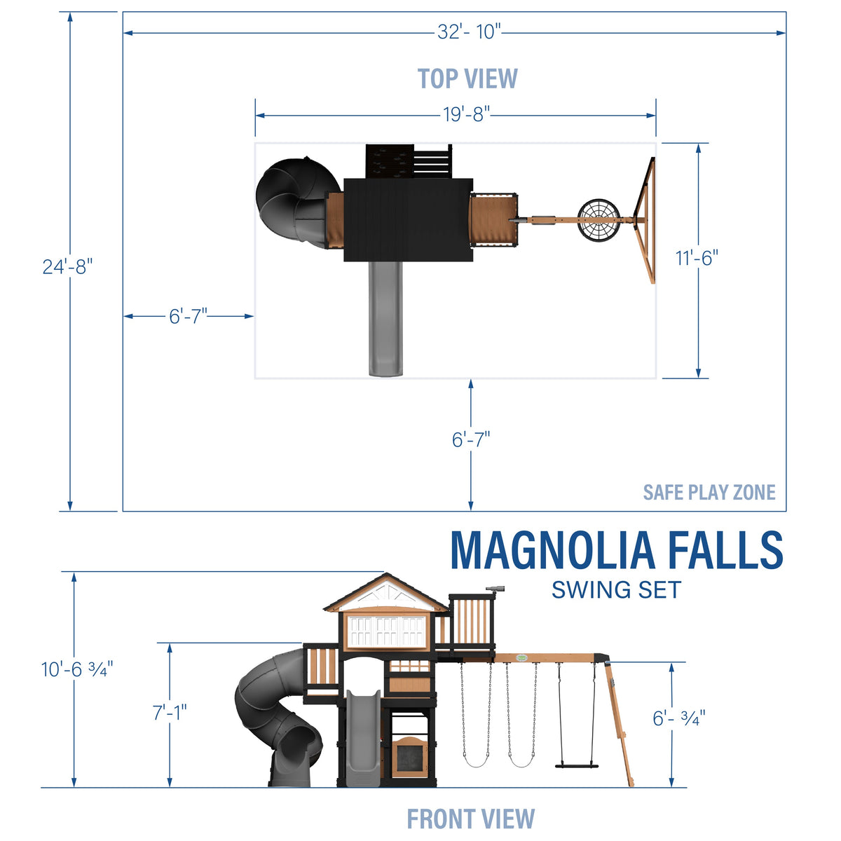 Magnolia Falls – Portique de jeux