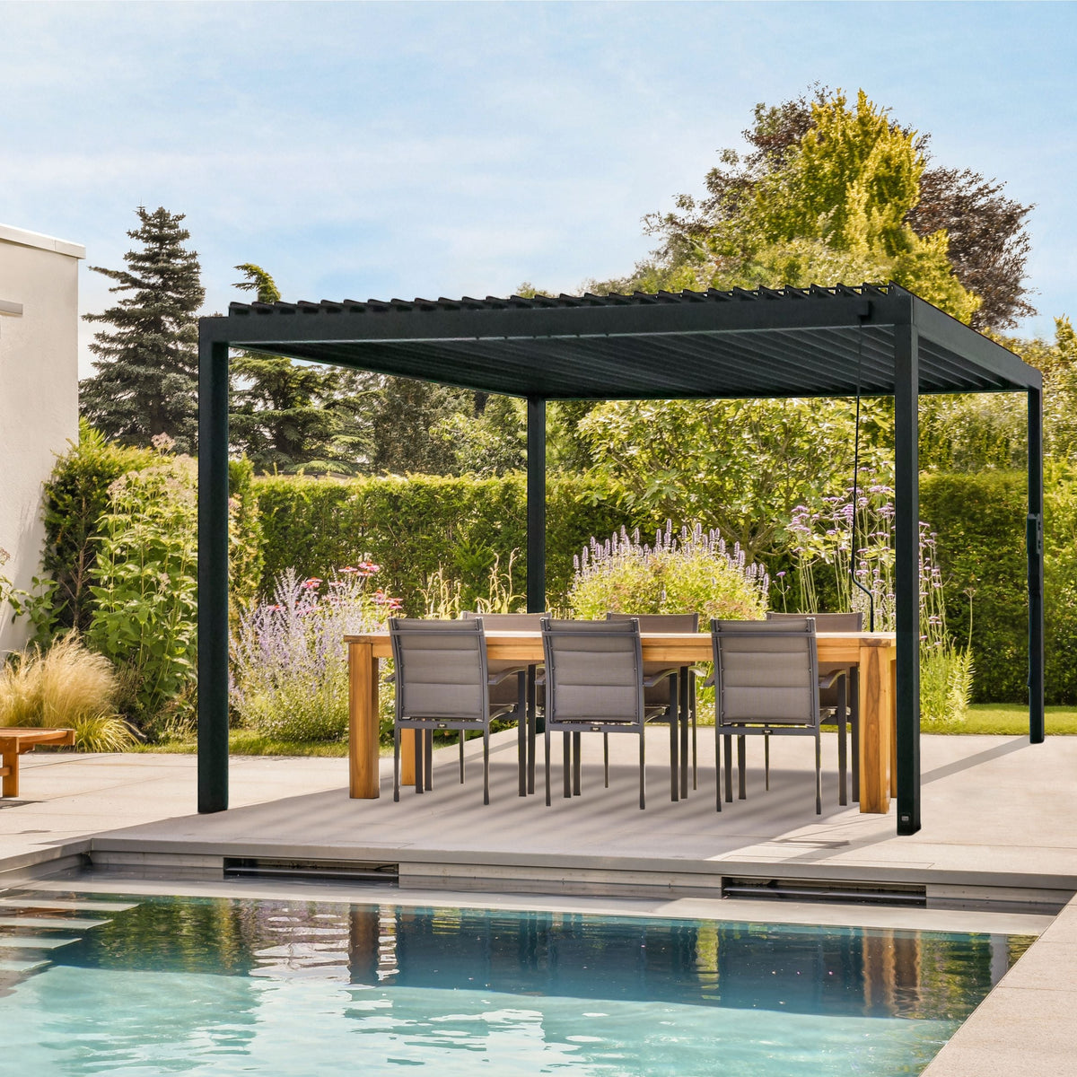 Sarasota 16x10 – Pergola en acier à lames orientables