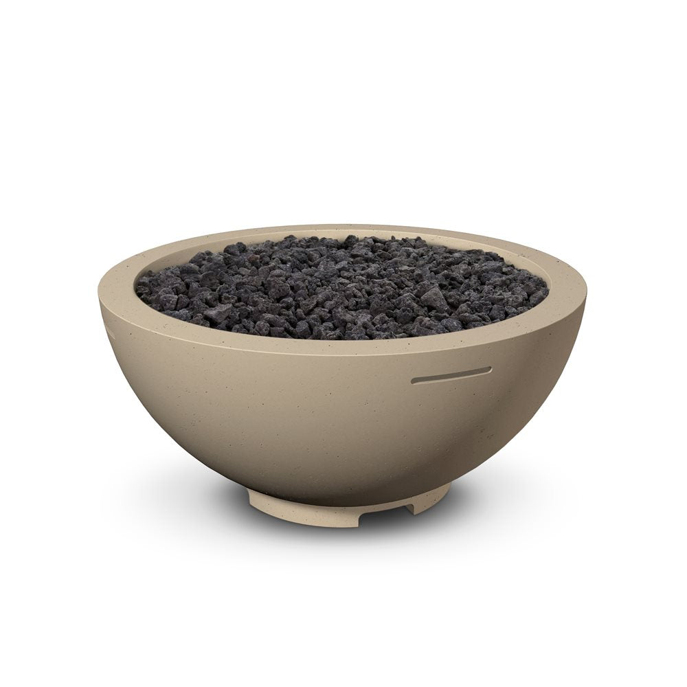 American Fyre Designs – Brasero vasque au propane 32", finition basalte clair