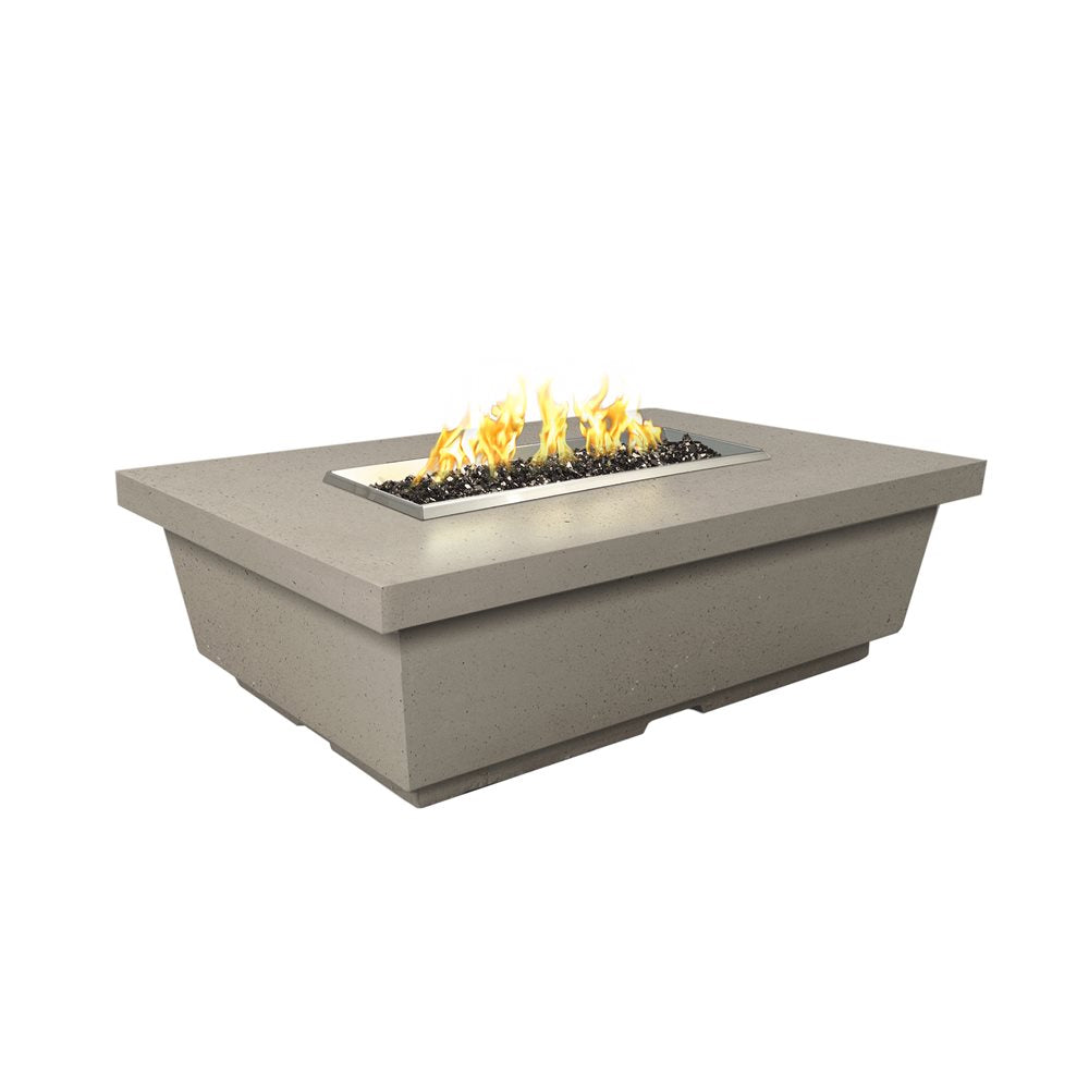American Fyre Designs Contempo – Table brasero rectangulaire Dark Basalt