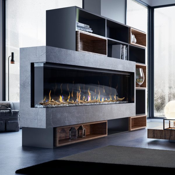 Dimplex IgniteXL Bold 74 pouces – Cheminée électrique linéaire encastrable