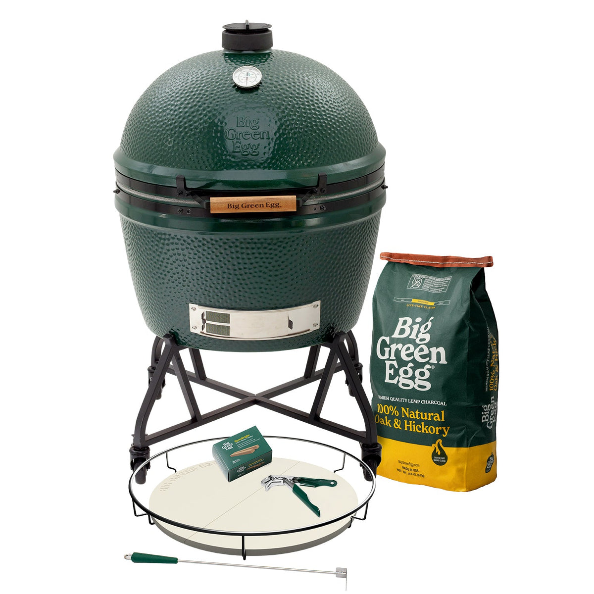 2XL Big Green Egg + ensemble intEGGrated Nest