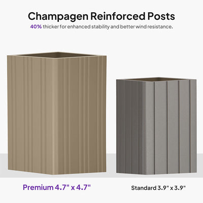PURPLE LEAF – Pavillon de jardin Champagne à toit rigide en acier galvanisé avec rideau amélioré et éclairage